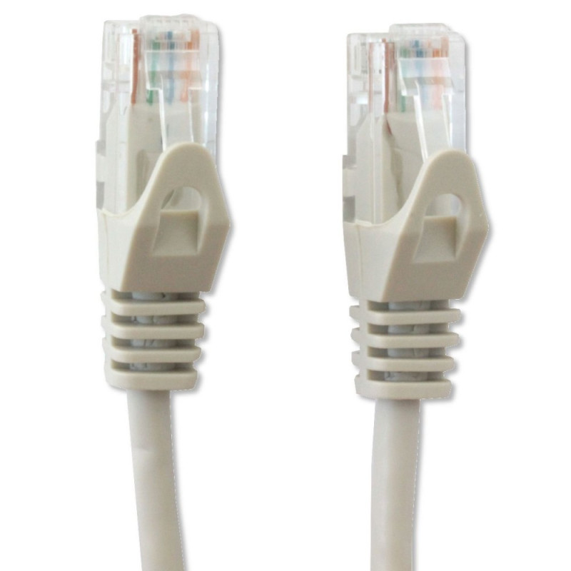 Patchcord Cat6 UTP 1,5m 100% CU szary - obrazek 3