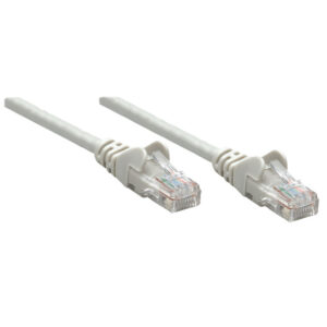Patchcord Cat6 UTP 0,25m 100% CU szary