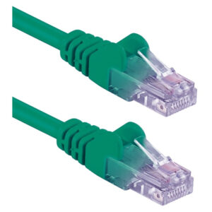 Patchcord Cat6 UTP 0,3m 100% CU zielony