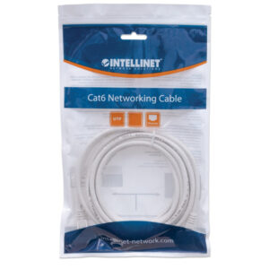 Patchcord Cat6 UTP 0,3m 100% CU biały