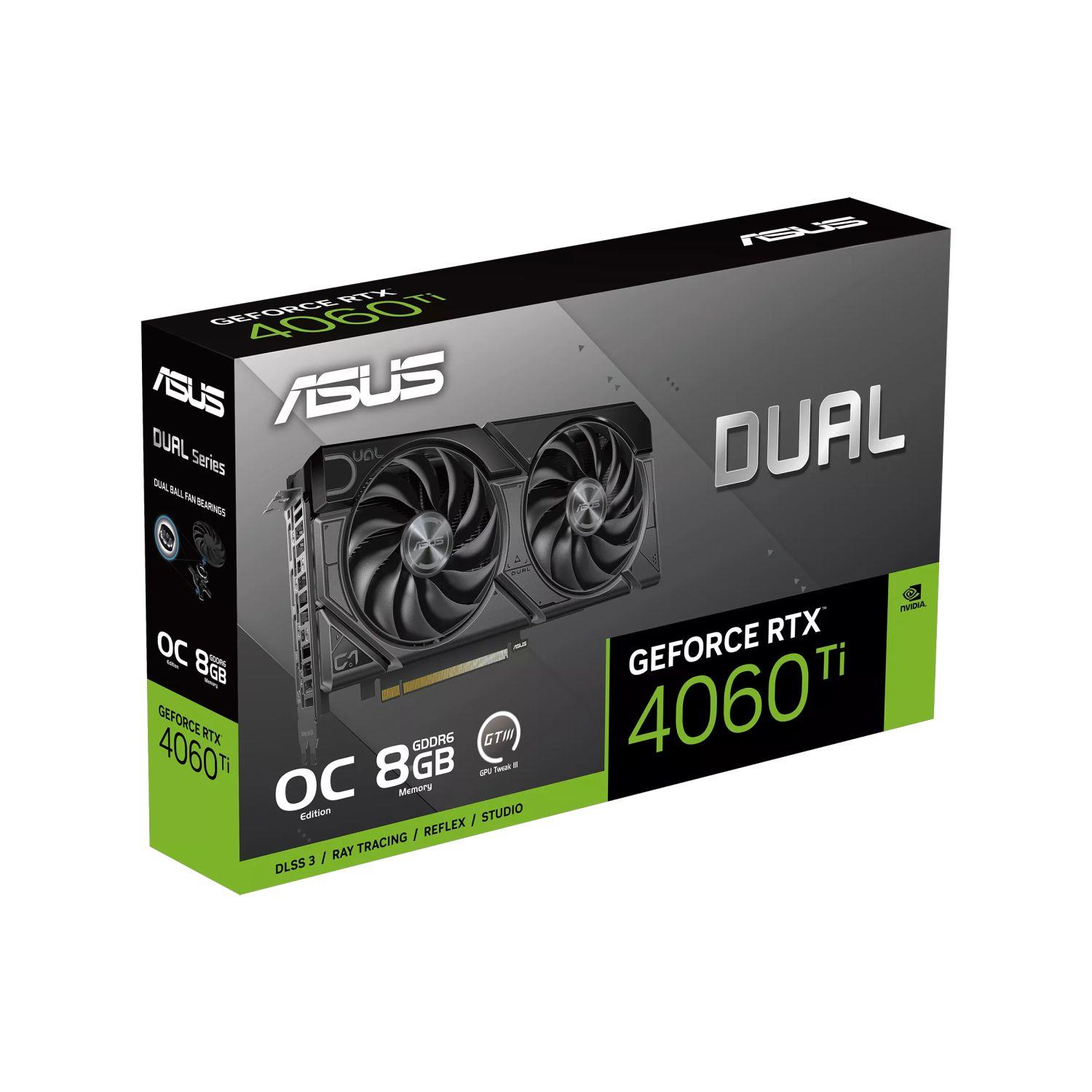Karta VGA Asus GeForce RTX 4060 Ti DUAL-RTX4060TI-O8G-EVO OC 8GB GDDR6 128bit HDMI+3xDP PCIe4.0 - obrazek 9